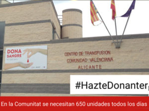 Hazte donante de sangre en la provincia de Alicante